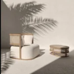 Modern Comfortable Solid Wood Chair with Bamboo