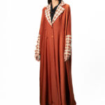 Terracotta Check Abaya