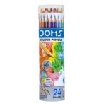 Doms Colour Pencils Round Tin 24 Shades