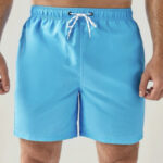 Men blue beach short