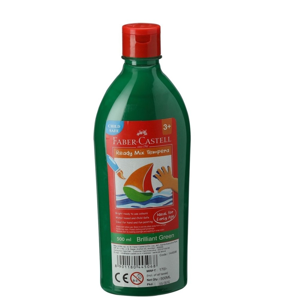 Faber-Castell Ready Mix Tempera 500Ml Brilliant Green