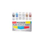 Meeden Fluid Acrylic Paint Metallic 6x60Ml 1Pc