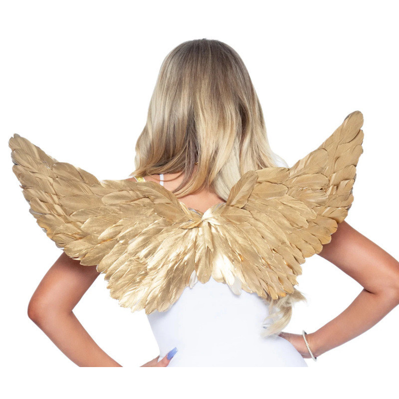 Gold feather wings