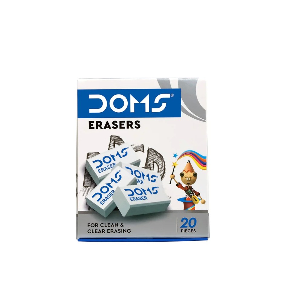 Doms Erasers 20 Peices
