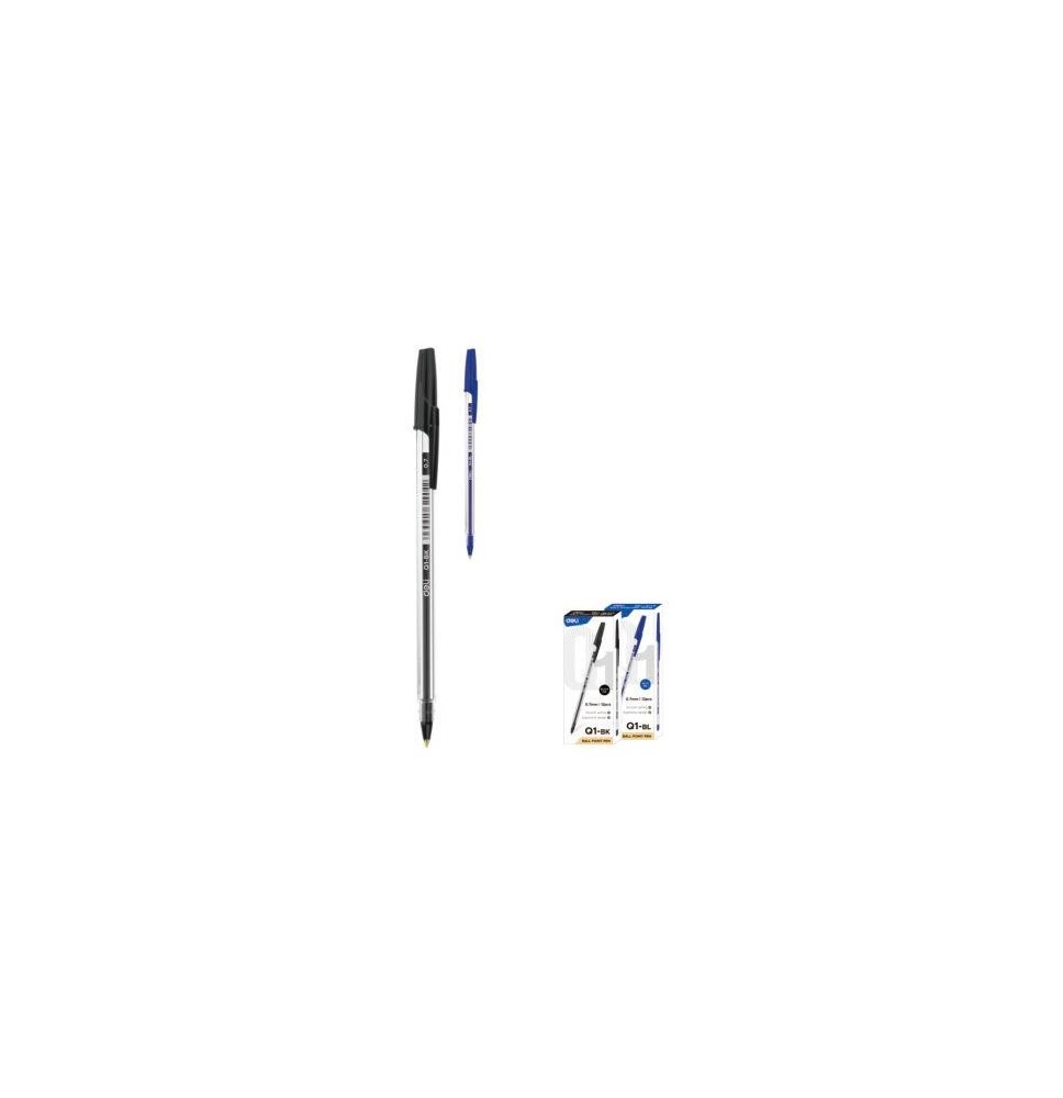 Deli Think Ball Pen Black 0.7MM 12Pc 1Pck
