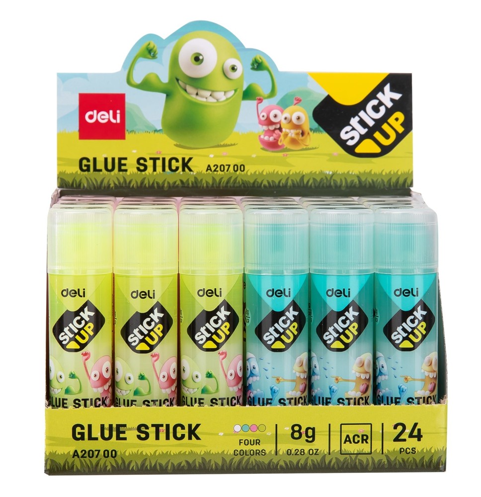Deli Glue Stick 8g 24Pc 1Pck