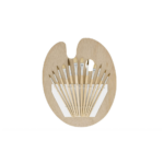 Pan Wen Bo Artist Brush12s+Wooden Pallet 1Pck