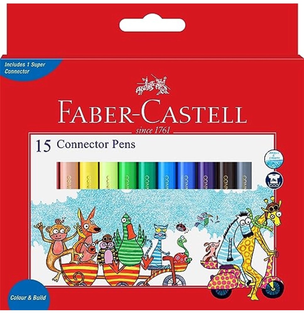 Faber-Castell  Connector Pens 15Pc 1Pck