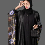 Noir Blossom Abaya