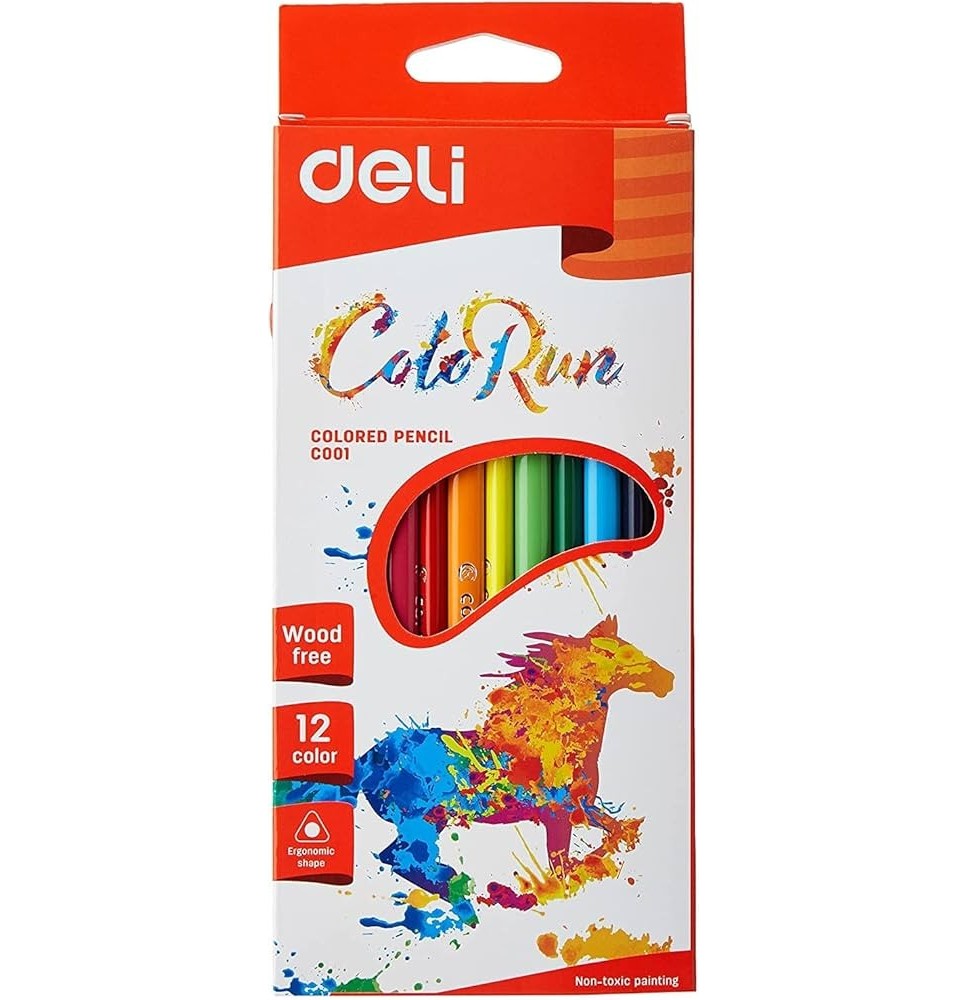 Deli Color Pencil 12Pc 1Pck