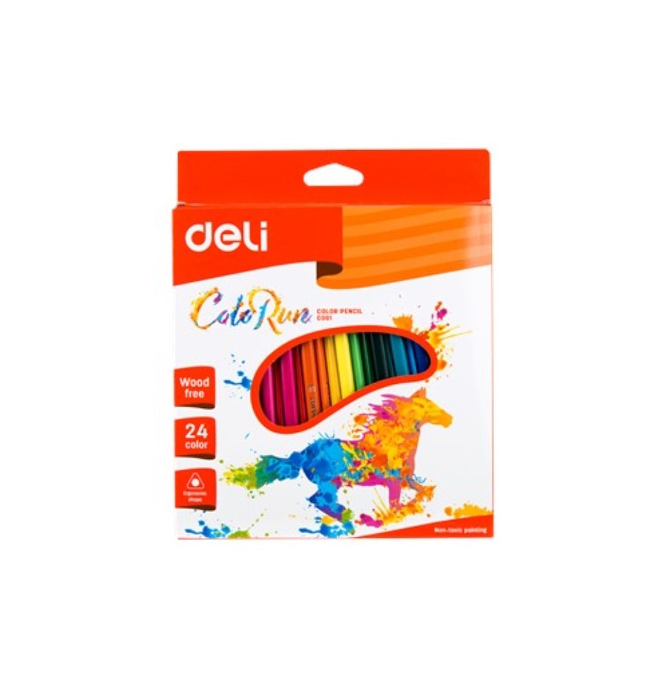 Deli Color Pencil 24Pc 1Pck