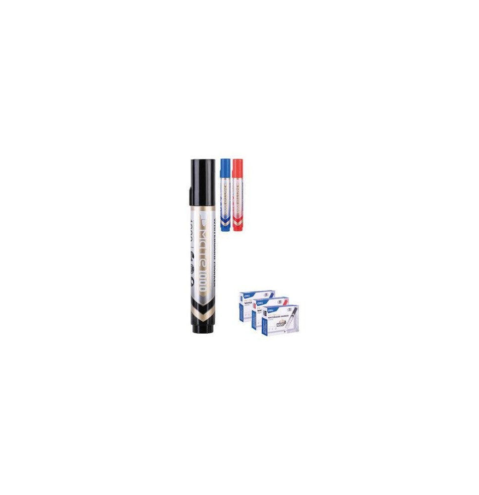 Deli Mate 1000 White Board Marker Red 12Pc 1Pck