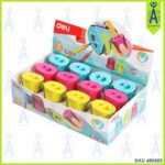 Deli U-Touch Two Hole Pencil Sharpeners 12Pc 1Pck