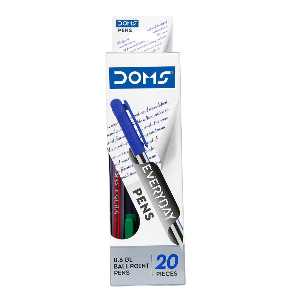 Doms Everday Ball Pen 20Pc 1Pck