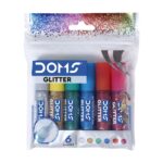 Doms Glitter Glue 5.5ml 6 Shades 1Pck