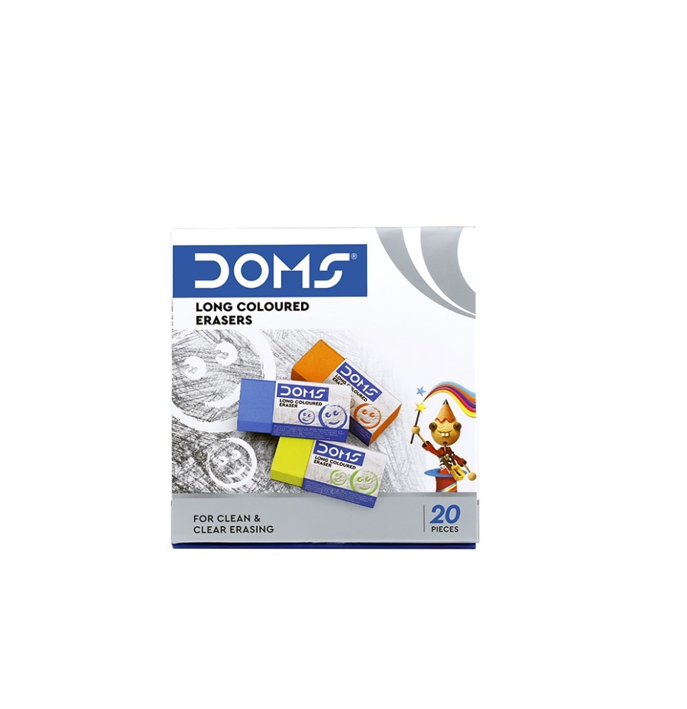 Doms Long Colour Eraser 1Pc