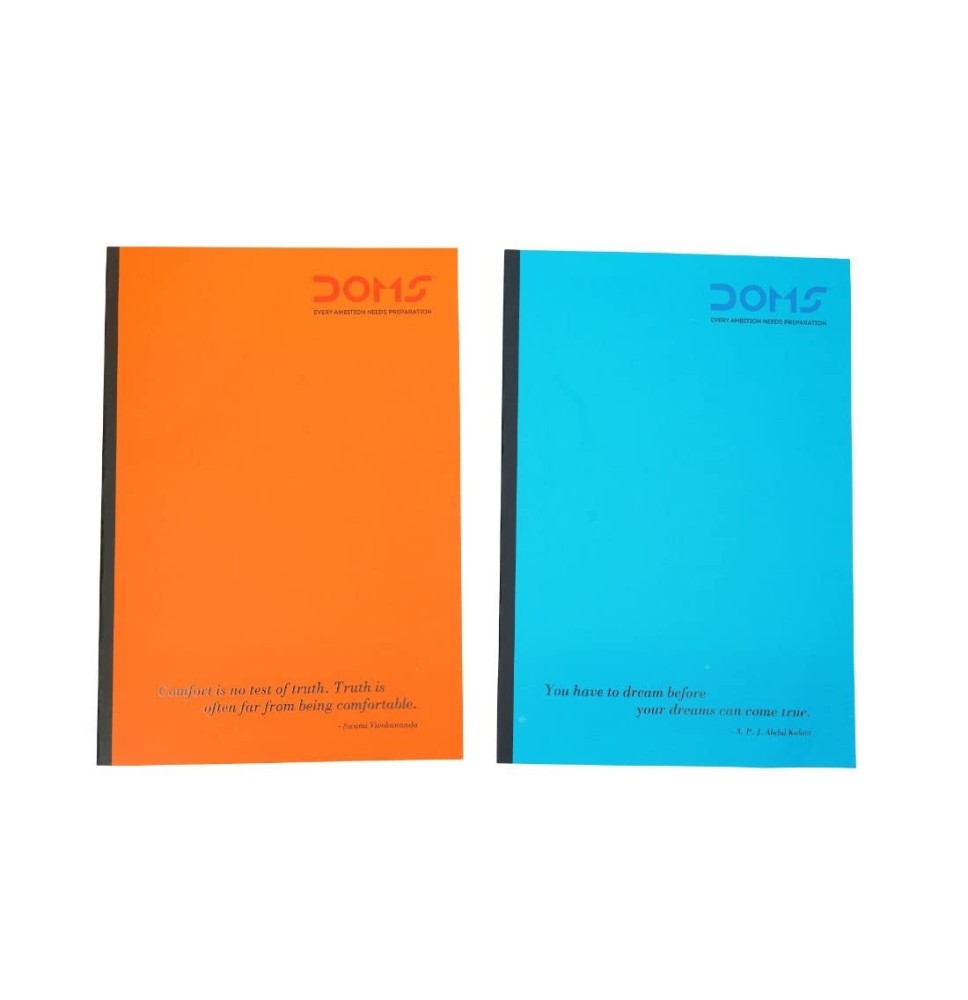 Doms Neon Cover Expense Book 22x16cm 100 Sheets 1Pc