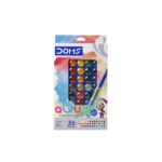 Doms Water Colour Cakes 23mm 36 Shades 1Pck