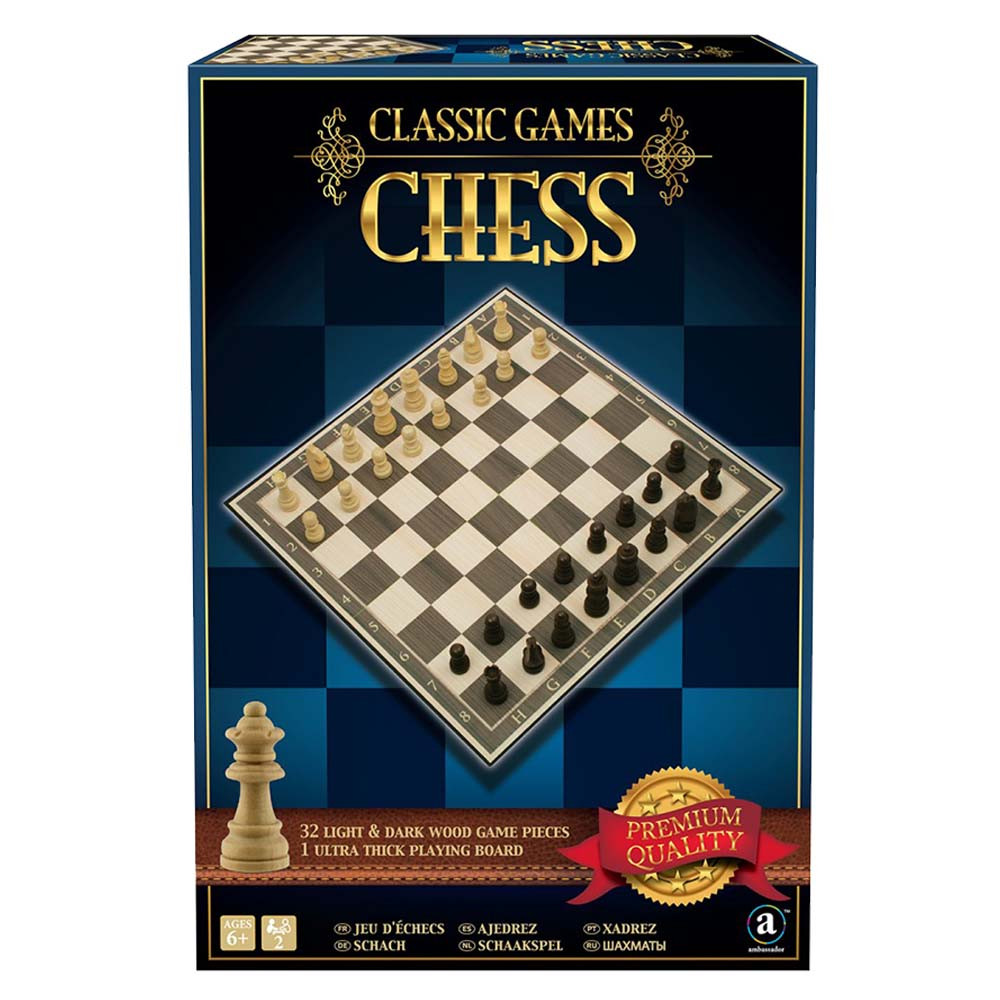 AMBASSADOR CLASSIC GAMES COLLECTION  WOOD CHESS