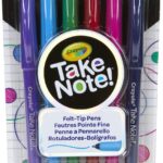 Crayola 6Ct Take Note! Ultra Fine Washable Felt Tip Marker Pen