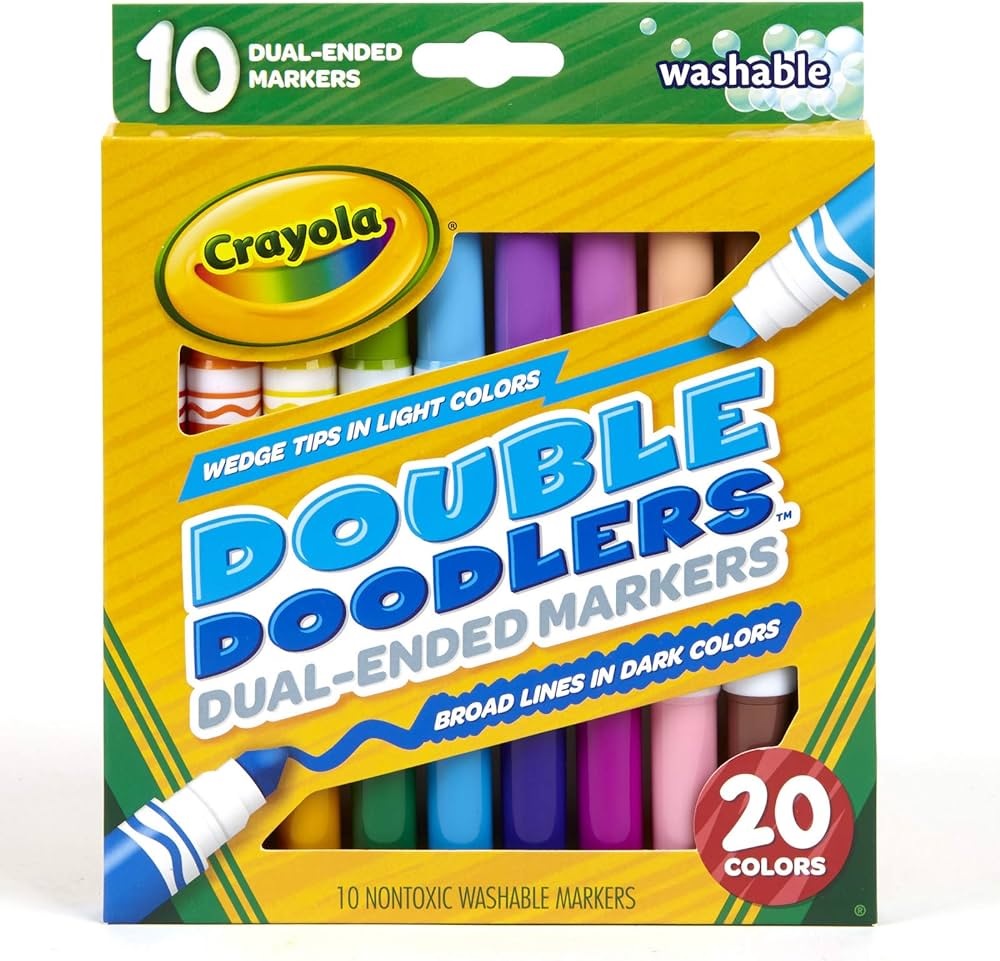 Crayola 10 Ct Washable Double Doodlers