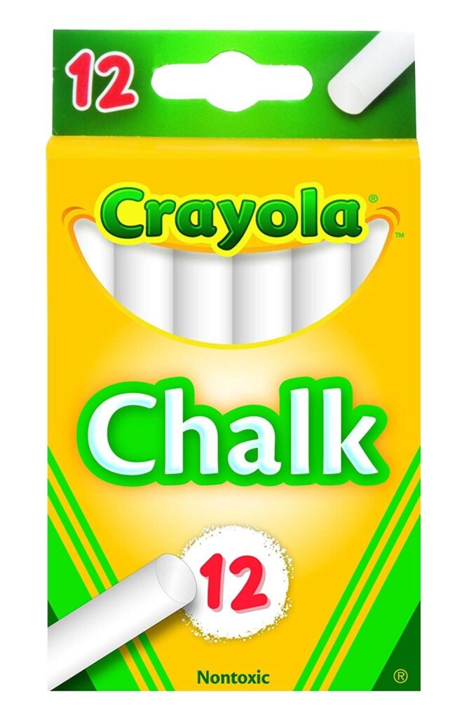Crayola 12 Anti Dust Chalks-White