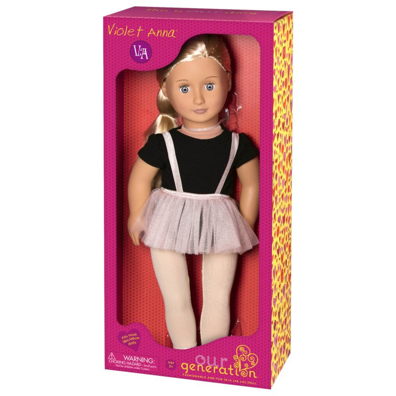 Our Generation Ballet Doll With Tutu Skirt  Violet Anna