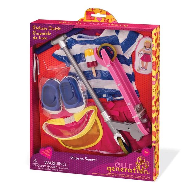 Our Generation Deluxe Scooter Outfit