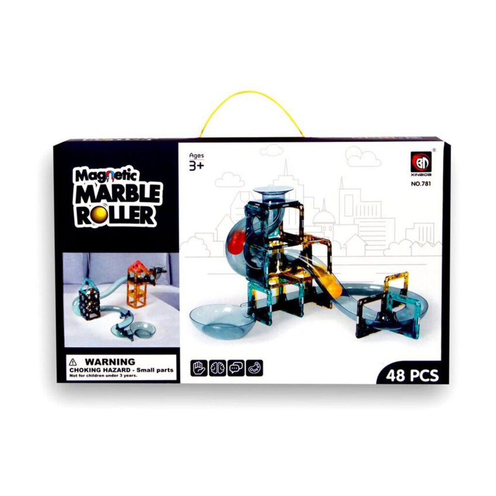 Tstation Magnetic Marble Roller - 48 Pcs Building Blocks