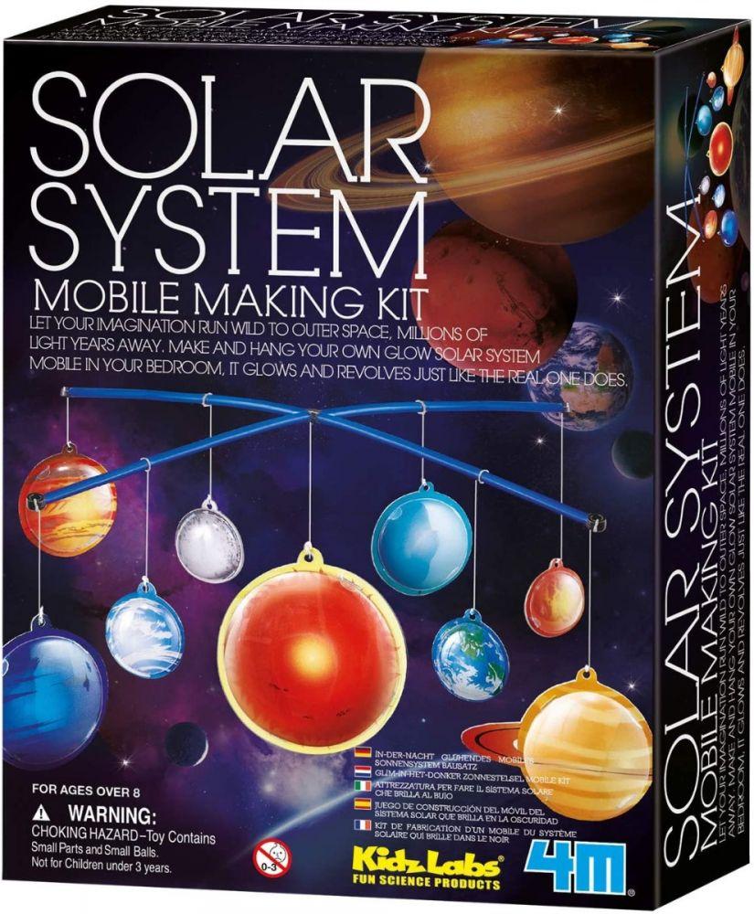4M Kidz Labs  Glow Solar System Mobile Making Kit