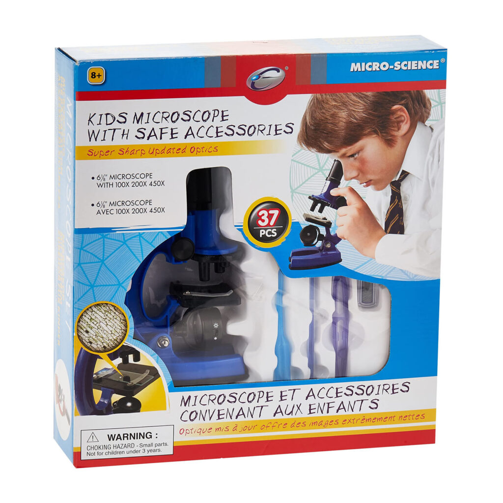 Eastcolight 100/200/450X Kids Microscope With Safe Accessories
