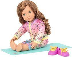 Our Generation Doll  With  Yoga  Outfit  &  Mat,   Luc