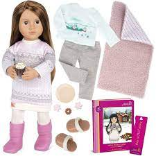 Our Generation Deluxe  Log  Cabin  Doll  W/  Book,