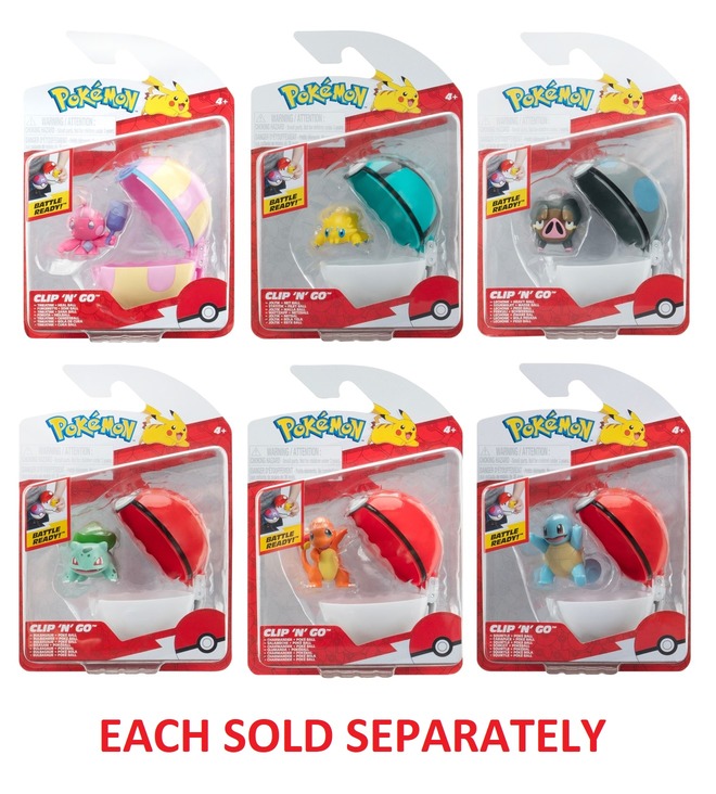 Pokemon Clip N' Go Assorted
