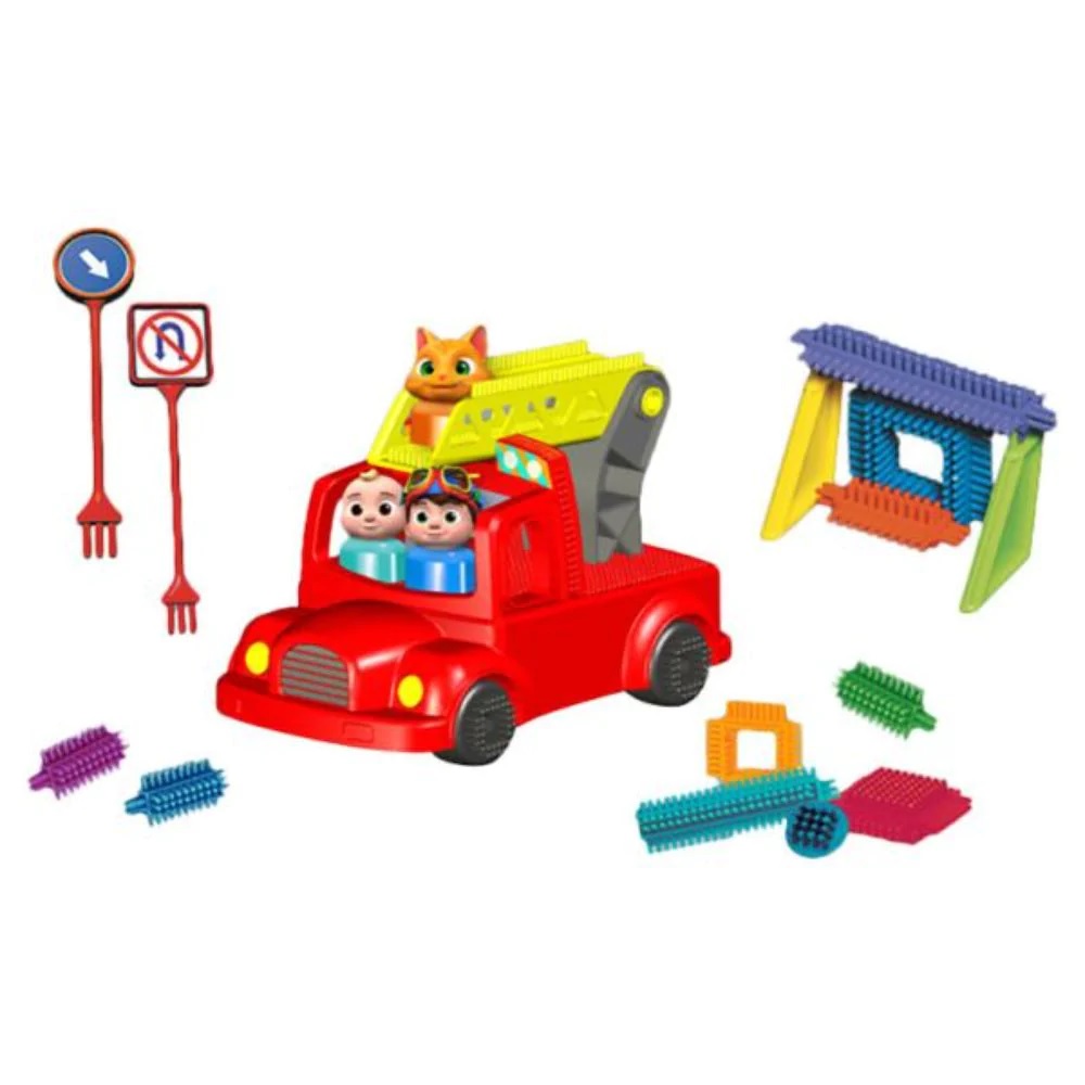 Cocomelon Fire Truck Set Building Blocks