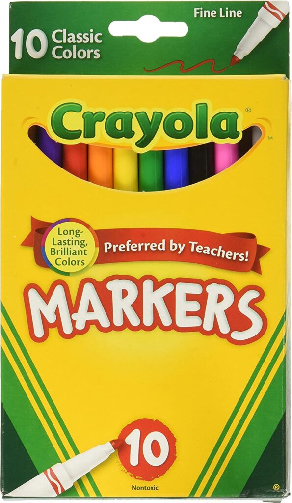 Crayola 10 Classic Fine Line Color Max Markers