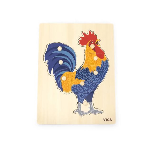 Viga Montessori Puzzle Rooster