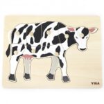 Viga Montessori Puzzle Cow