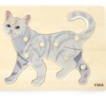 Viga Montessori Puzzle Cat