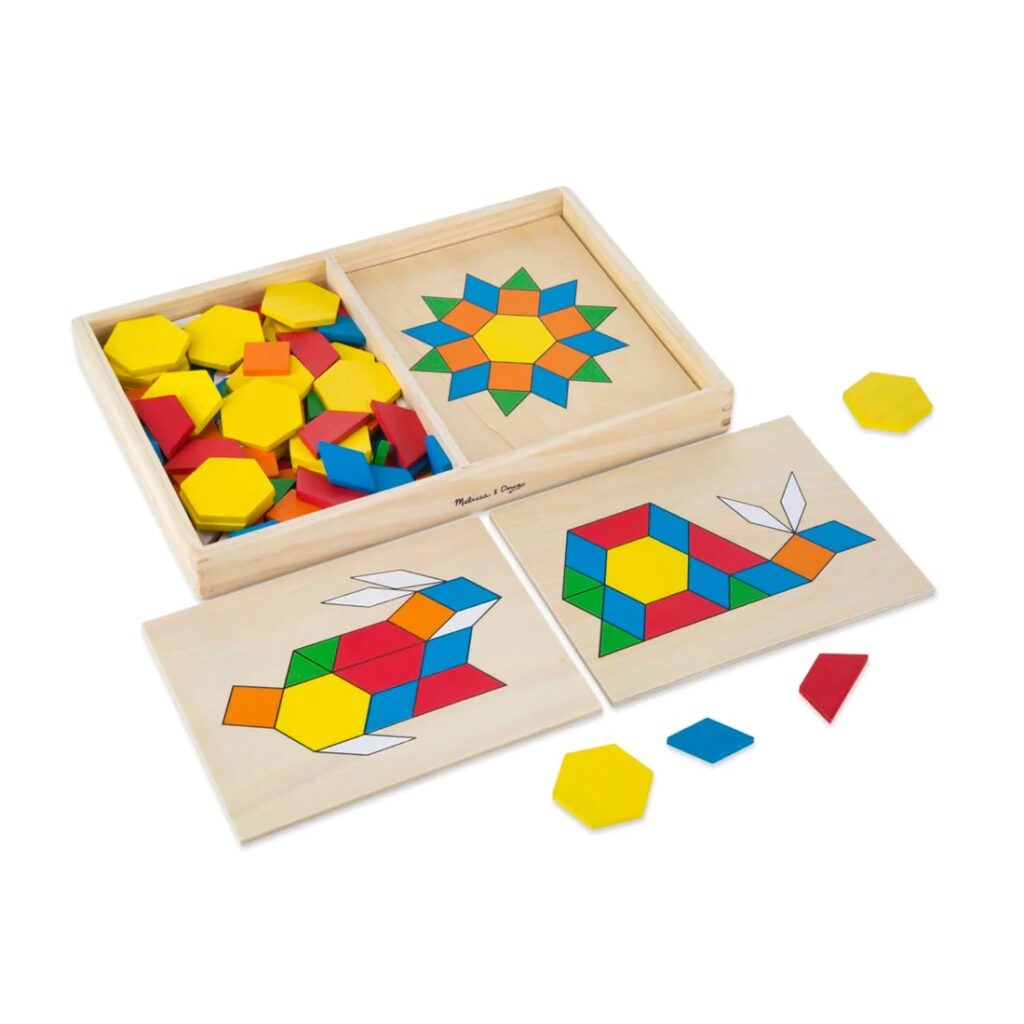 Melissa And Doug Pattern Blocks And Boards 46010029