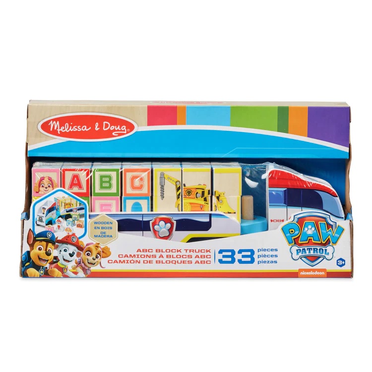 Melissa & Doug Paw Patrol Wooden Abc Block Truck 46033272