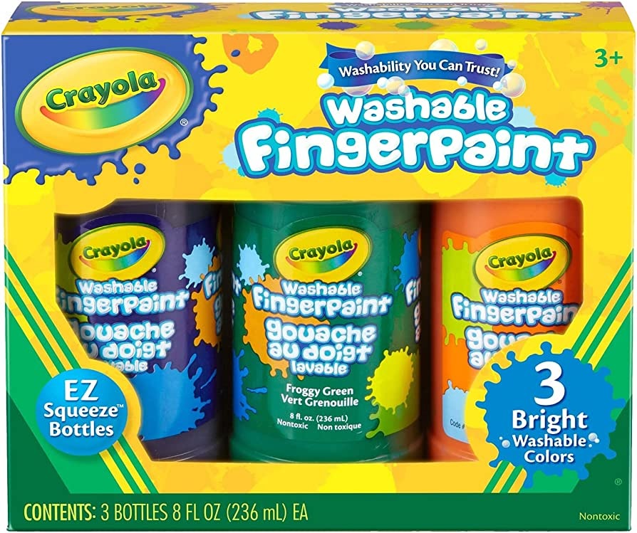 Crayola 3 Ct. 8-Oz. Washable Fingerpaint Bright Colors