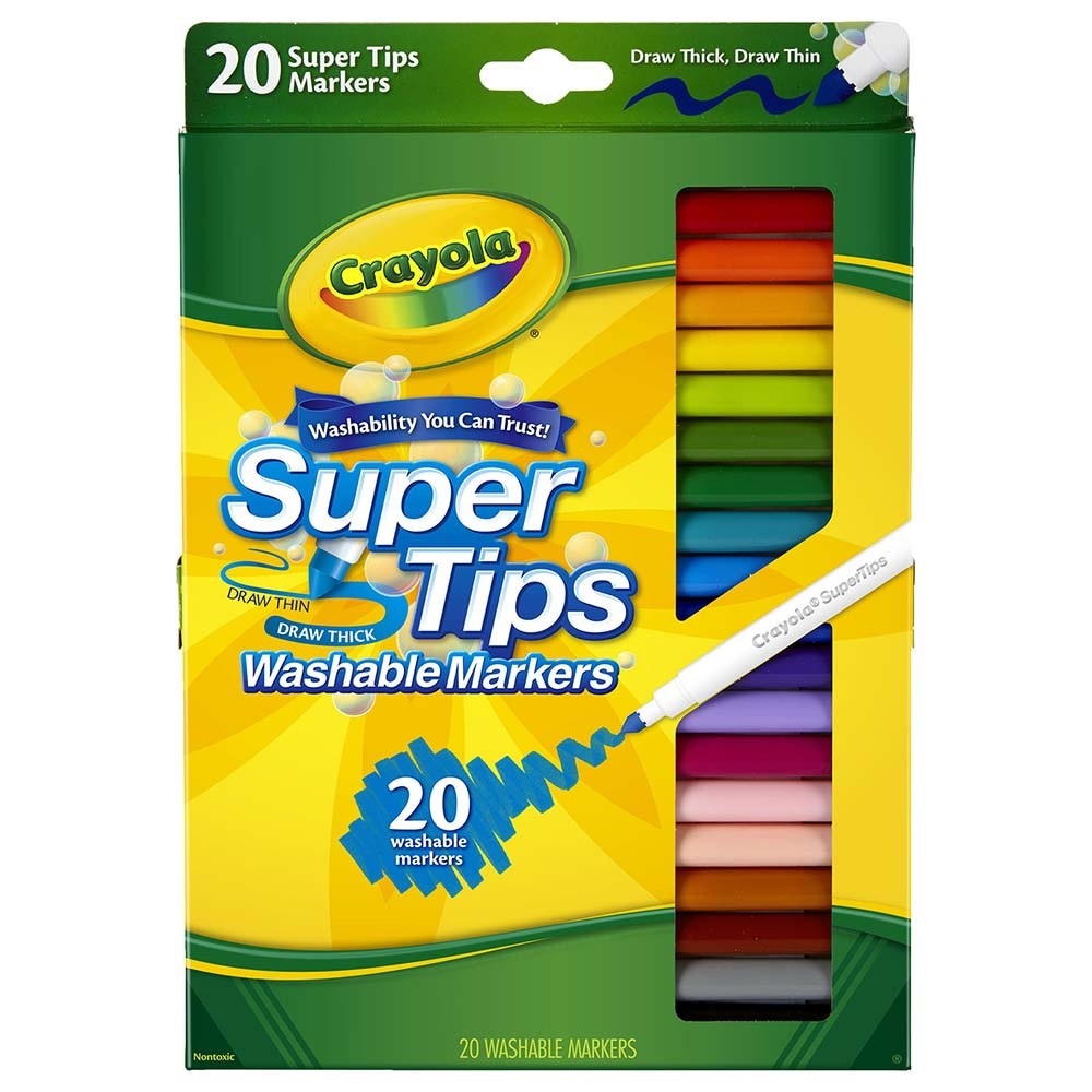Crayola 20 Ct. Washable Super Tips Markers