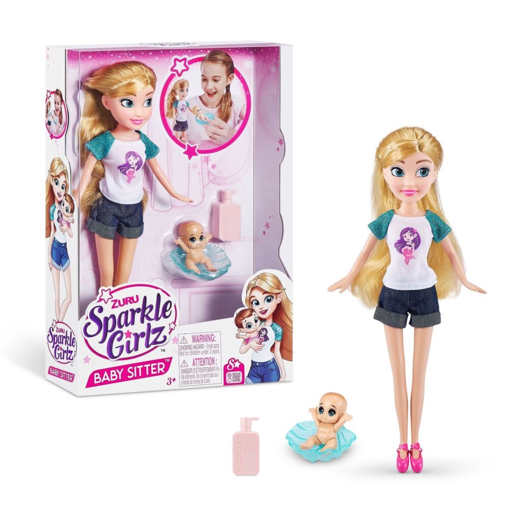 Zuru Sparkle Girlz Dolls Playset-Dolls - Babysitter Set