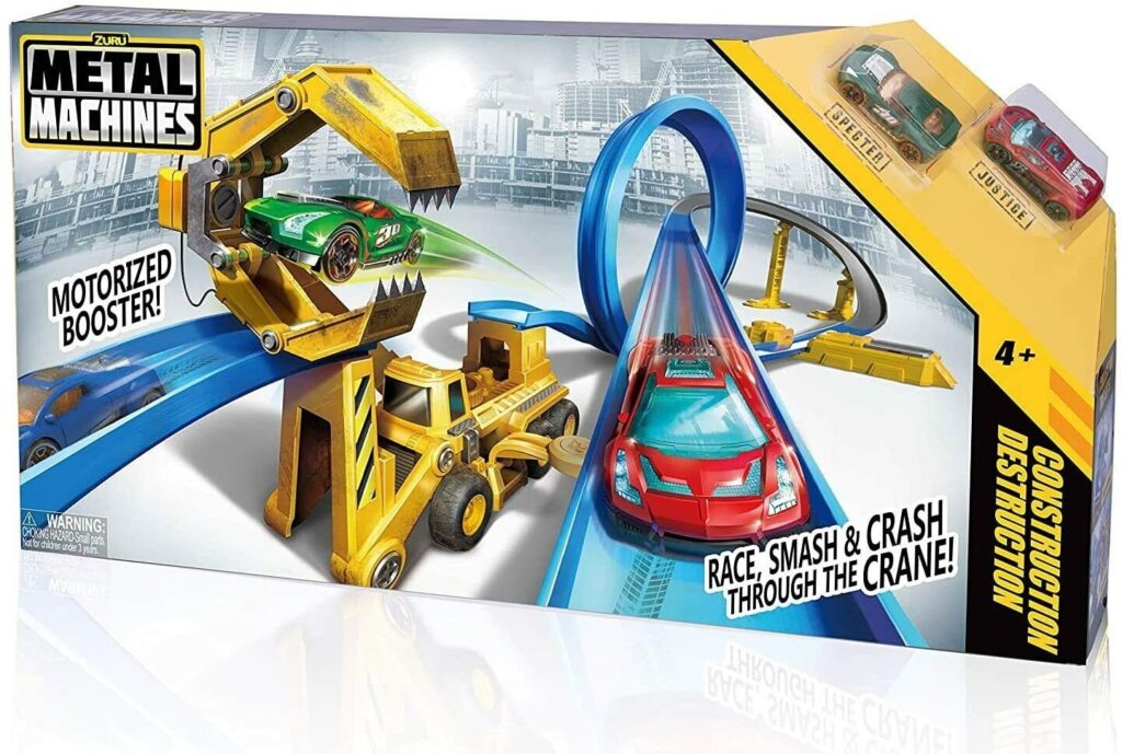 Zuru Metal Machines Playset Series 1 Construction Destruction ,Bulk,6Pcs,No Inner,Stdcolor