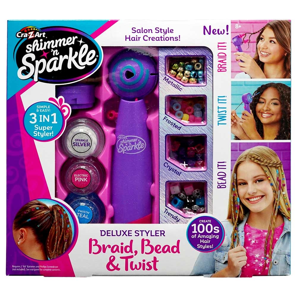 Cra-Z-Art Shimmer N' Sparkle Deluxe Styler Bead & Twist