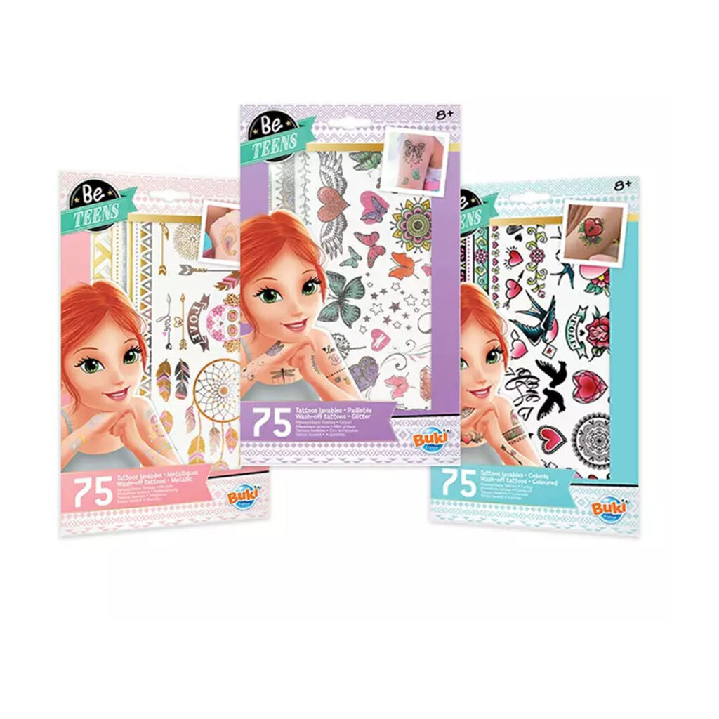 Buki 75 Wash-Off Tattoos - Assortment