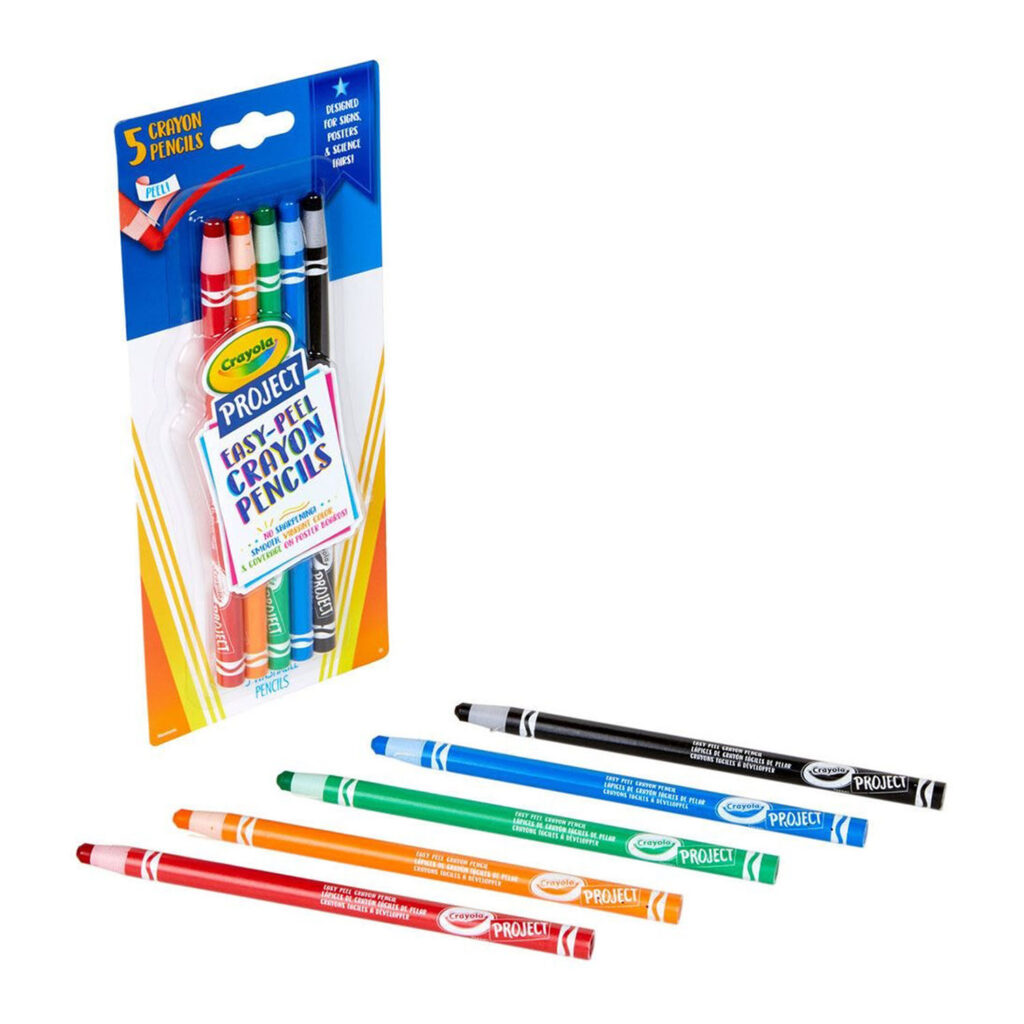Crayola Project 5 Ct. Easy Peel Crayon Pencils