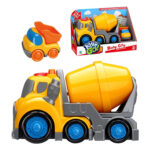 Kiddy Go 19.5Cm Free Wheel Concrete Mixer Truck  With Lights & Sound