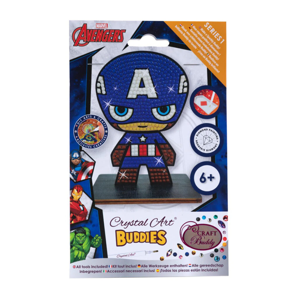 Craft Buddy Crystal Art Buddies - Captain America